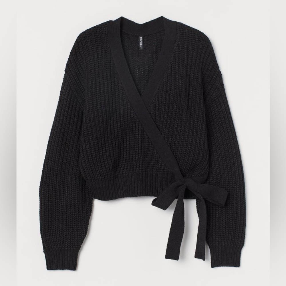 Knit Wrapover Sweater